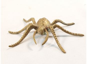 Vintage Brass Spider Paper Weight Figurine