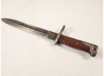 Antique WWI German Mauser AG Oberndorf Wood Handled Rifle Bayonet