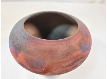 Handmade Matte Finish Signed Pottery Bowl