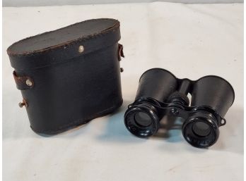 Vintage Small Marchand Paris Binoculars/Field Glasses With Case