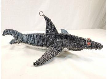 Adorable Beaded Decorative Wire Shark Decor