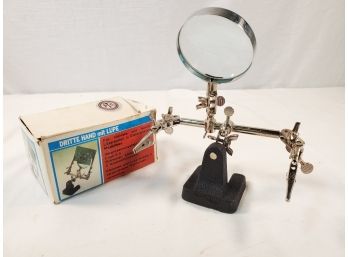 Pro Tool Corp. Adjustable Tabletop Magnifying Glass With Clips