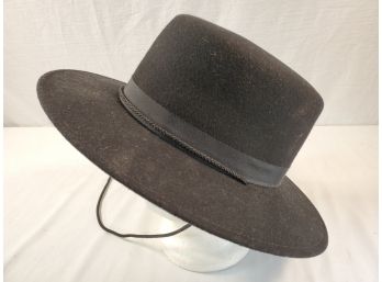 Bollman Hat Co, Tinatoo, 100% Wool Doeskin Felt  Black Hat  - Made In USA