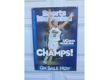 Sports Illustrated Vintage UCONN Huskies Shea Ralph 'CHAMPS' 1999-2000 Color Poster.