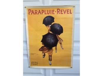 Vintage Poster. Leonetto Cappiello Parapluie Revel Vintage Umbrella Advertising Print.