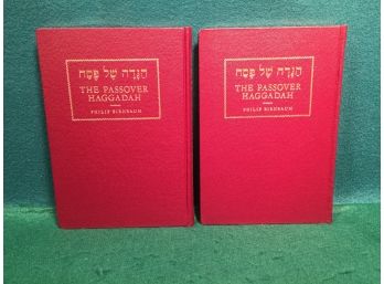 Pair Of Vintage 'The Passover Haggadah' By Philip Birnbaum. Pubished In 1953. 102 Page Hard Cover Books.