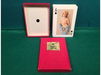 Vintage Adult Playing Cards By Knight's Gallery Nudes In Original Box. Card Measure 5' X 7' In Color.