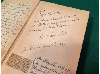Antique Book. 'Grimhaven.' Robert Joyce Tasker.  Inscribed And Signed While Still Prisoner San Quentin 1929.