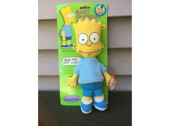 Vintage Bart Simpson Rag Doll On Original Card From 1990. Matt Groening.