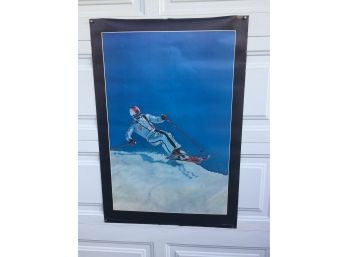 Vintage Color Skiing Poster 'JET TURN' Rustcraft Ltd., Toronto, Ontario, Canada Printed In Sweden By Scandecor
