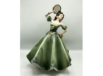 Spanish Señorita  ~ Iridescent ~ Green Dress With Tamborine