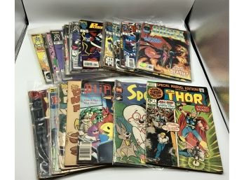 Vintage Comic Book Lot ~ Thor, Bus Bunny, Marvel Comics & More ~