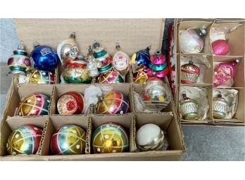 Antique Glass Ornament Lot  ~ More Than 20 Ornaments ~