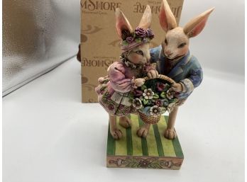 Jim Shore 'Happy Together'  Bunny Couple New In Box