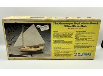 The Muscongus Bay Lobster Smack ~ All  Wood Model Display Model ~