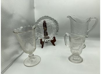 4 Pc. Vintage Glass Lot