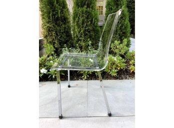Set Of 4 Crate And Barrel Acrylic Chair