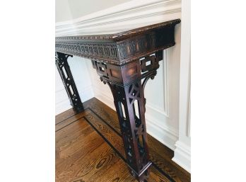Eastern Inspired Vintage Wall Console