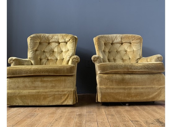 Beautiful Pair Of Sam Moore Chairs,  Yellow