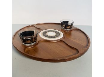 Lazy Susan  Midcentury Made By Melcor Of Maine