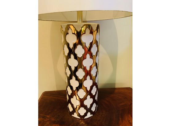 Pair Of Large Cylinder Lamps (2)