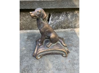 Bronze Dog  Decor/bookends (2)