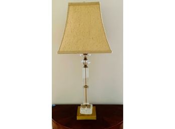 Gold And Lucite Lamp