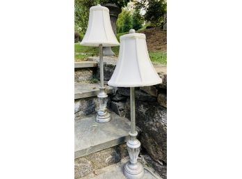 Silver Candlestick Lamps
