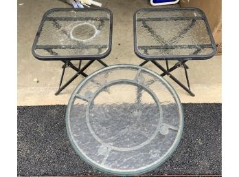 3 Small Outdoor Tables