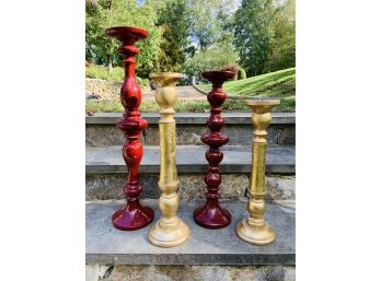 Red And Gold Candlesticks