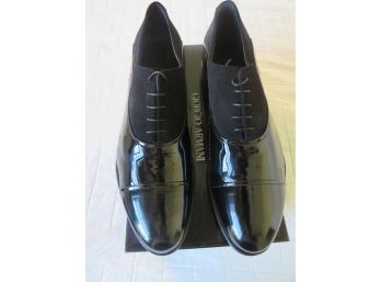 Men's Giorgio Armani Black Label Dress Patent Leather Shoes