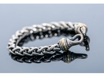 Sterling Herringbone Rope Bracelet