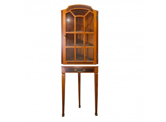 Corner Cabinet With Matching  Single Drawer Under Table
