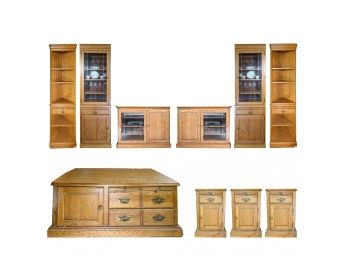 10 Piece Peters Revington Furniture • End Tables • Coffee Table • Entertainment Cabinet