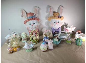 Easter Decor •  Easter Themed Candy Dishes And Candle Holders • Easter Salt And Pepper Shaker