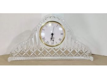 Gorham Pressed Glass Mantel Clock
