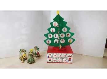 Custom Advent Tree With Removable Ornaments • Collectible Warner Brother Tweety Bird Ornaments
