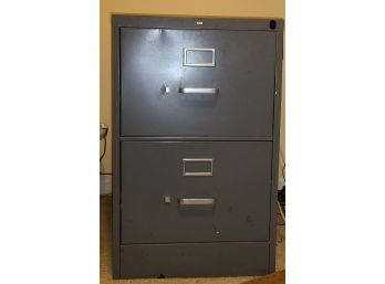 HON Grey 2 Drawer Metal File Cabinet