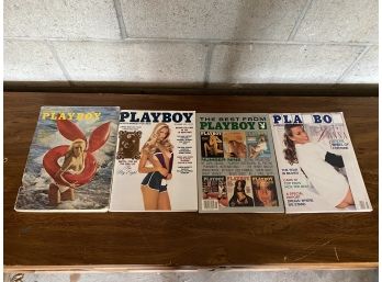 Set Of 4 Playboy Magazines (70's   80's)