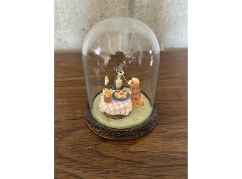 Collectible Disney Lady In Tramp Figurine