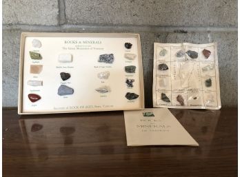 Group Of Rocks And Minerals From Vermont With Booklet
