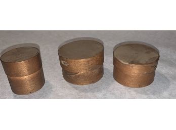 Three Miniature Primitive Shaker Boxes