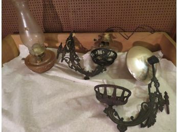 Cast Iron Wall Sconce  Lamps Oil Lamp