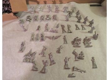 Box Of Pewter Soldiers Cowboys Disney Figures