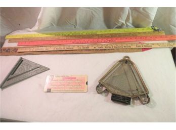 Vintage Engineering And Drafting Tools Rulers