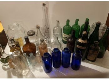 Antique And Vintage Glass Bottles And Jars