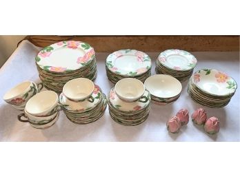 Franciscan 'Desert Rose' Pattern Dinnerware With 2 Pairs Of Salt & Papper Shakers