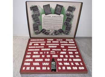 Vintage Mitten Professional Movie Titlers Letters In Original Box