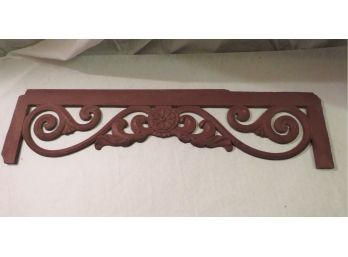 Red Cast Iron Architectural Square Arch