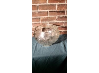 Glass Punch Bowl With Ladle, Asst. Glassware